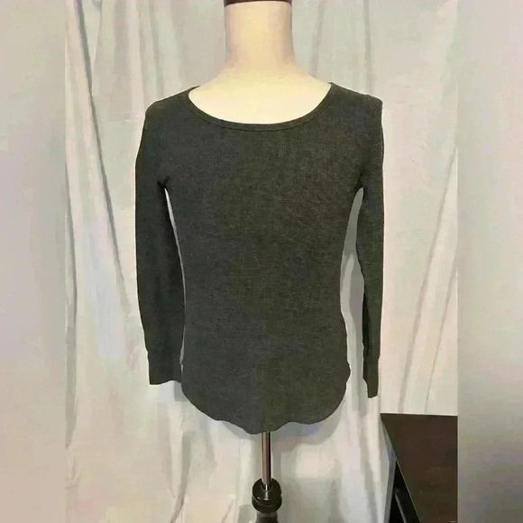 Old Navy Women’s Size Small Grey LS Henley. Lightweight. - Picture 1 of 6